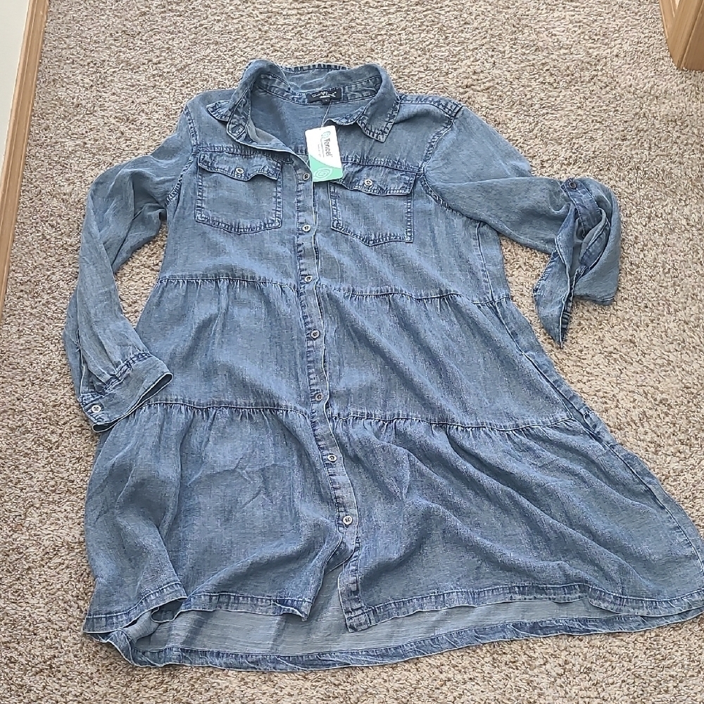 Velvet Heart Denim Blue Dress